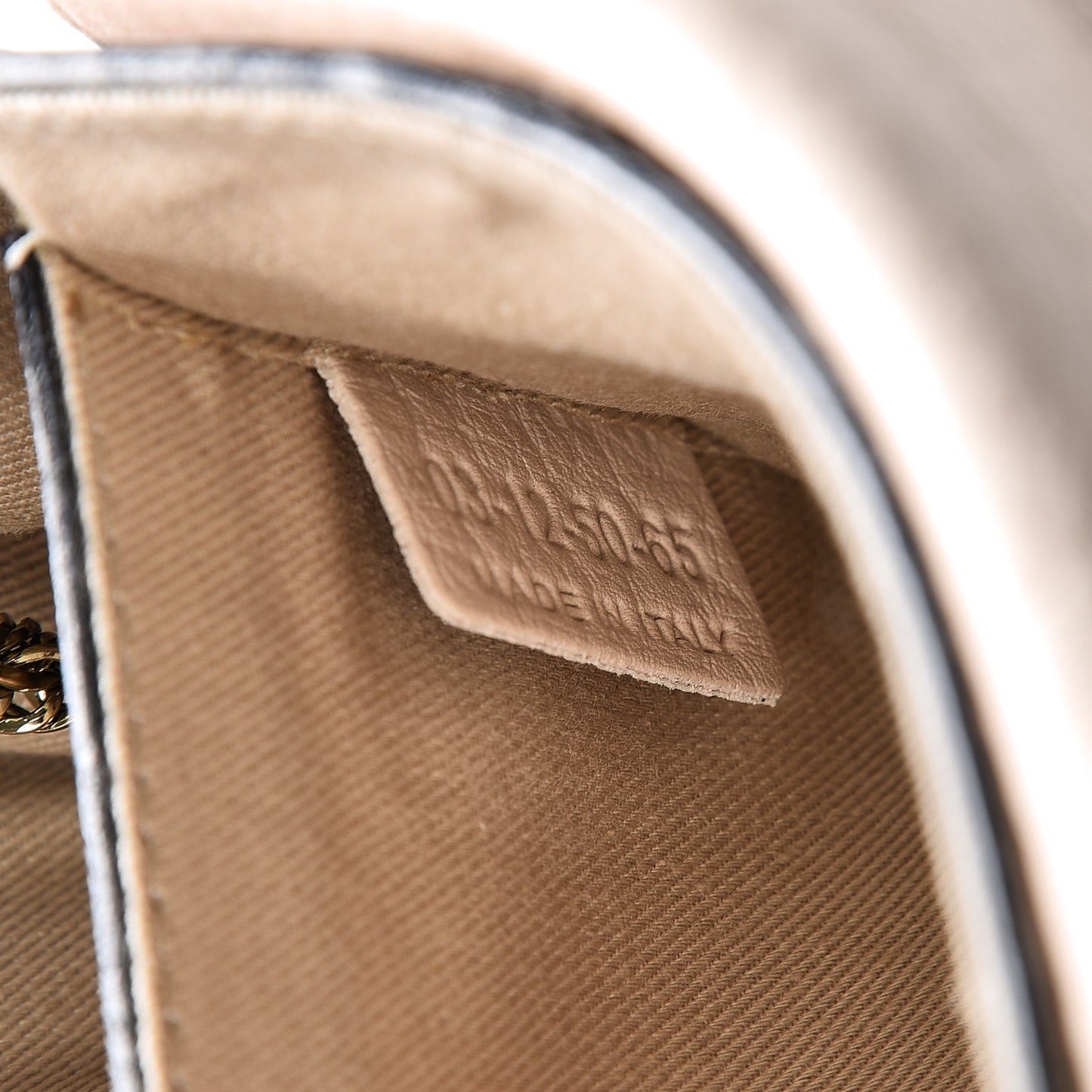 Grained Calfskin Mini Sally Flap Bag Beige