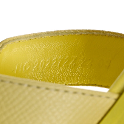 Hermes Epsom Oran Sandals 37 Jaune Pollen 8 of 9