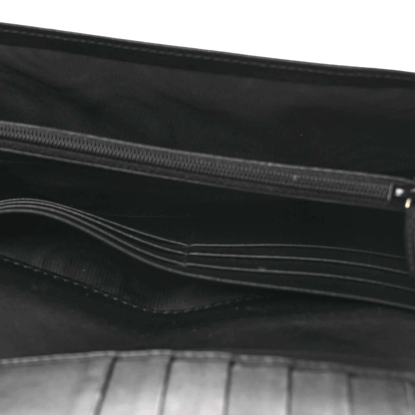 Soft Microguccissima Continental Wallet Black