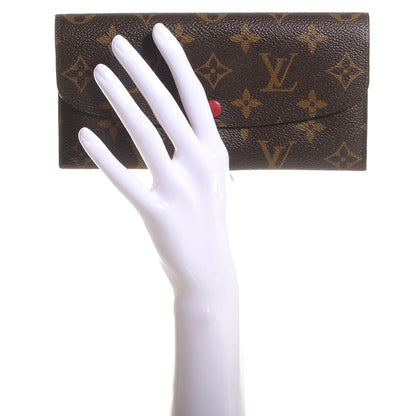 Louis Vuitton Monogram Emilie Wallet Red 2 of 7