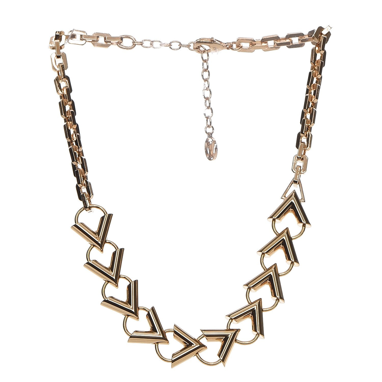 Louis Vuitton LVision Chain Necklace Gold 3 of 6