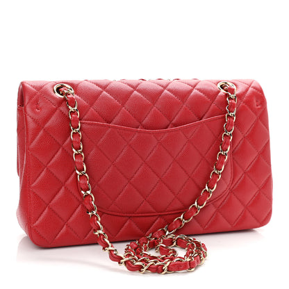 Chanel Caviar Quilted Medium Double Flap Red 3 of 11