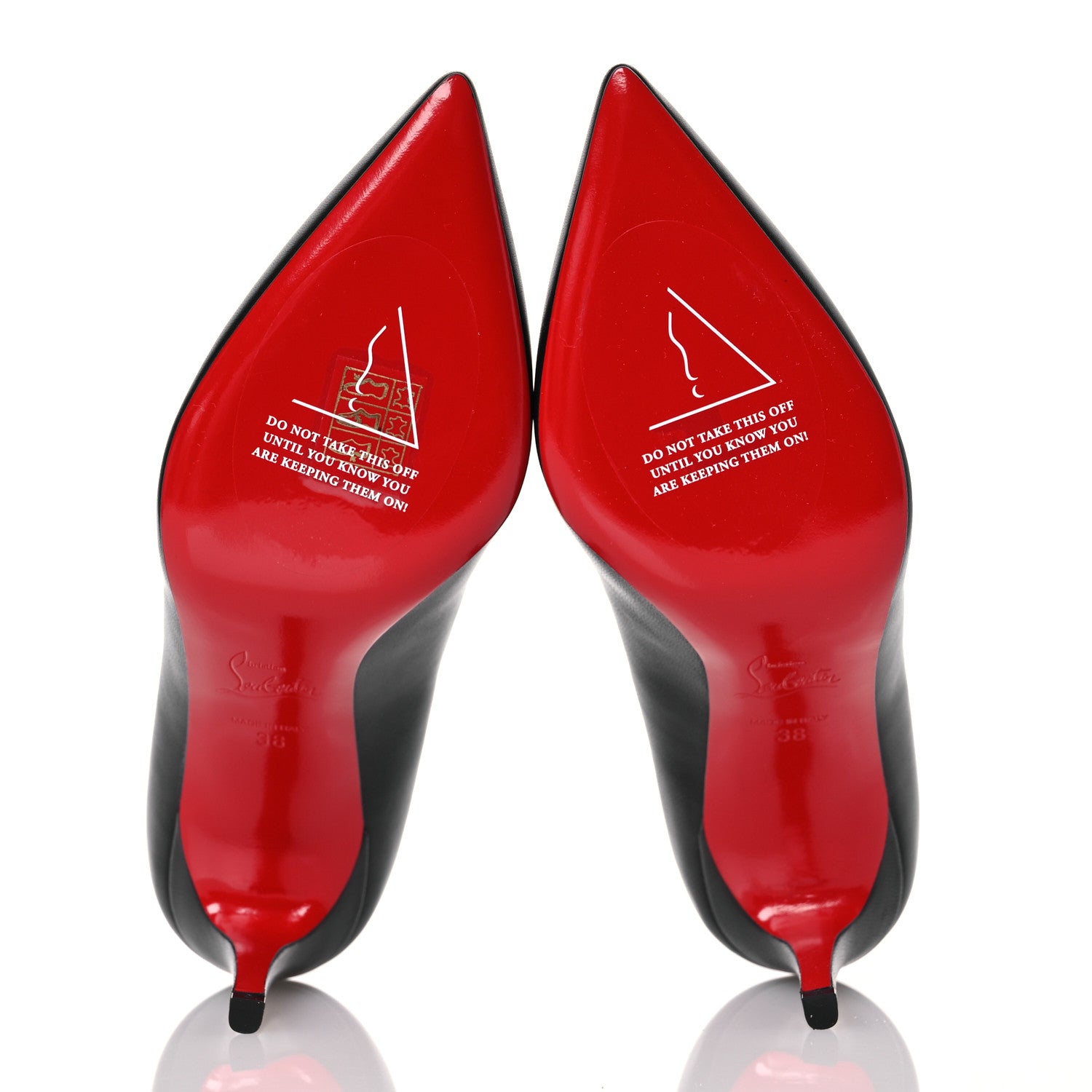 Christian Louboutin Shiny Nappa Pigalle Follies 85 Pumps 38 Black 6 of 9