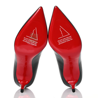 Christian Louboutin Shiny Nappa Pigalle Follies 85 Pumps 38 Black 6 of 9