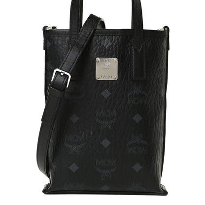 MCM Visetos Mini Crossbody Tote Black 7 of 14