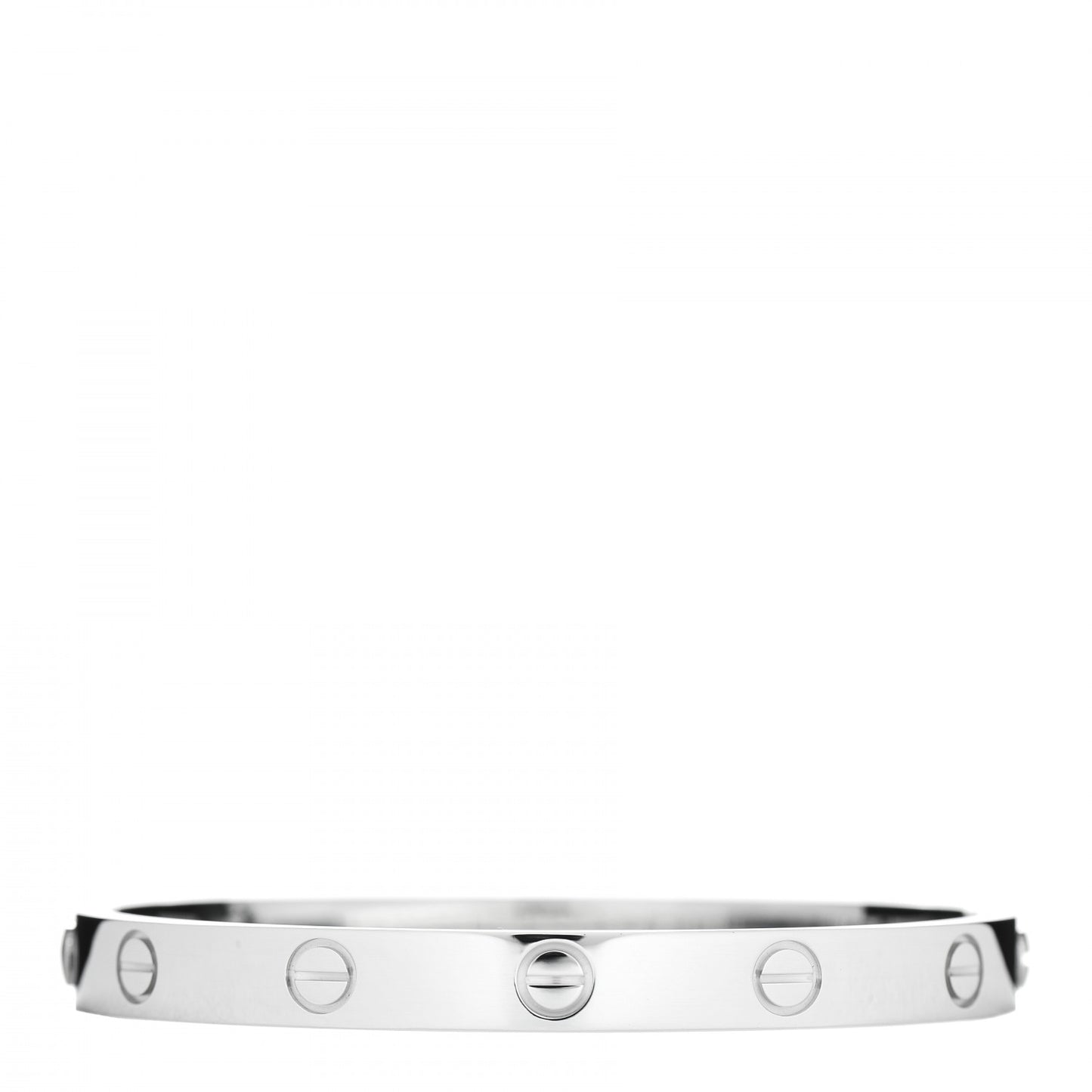18K White Gold LOVE Bracelet 16