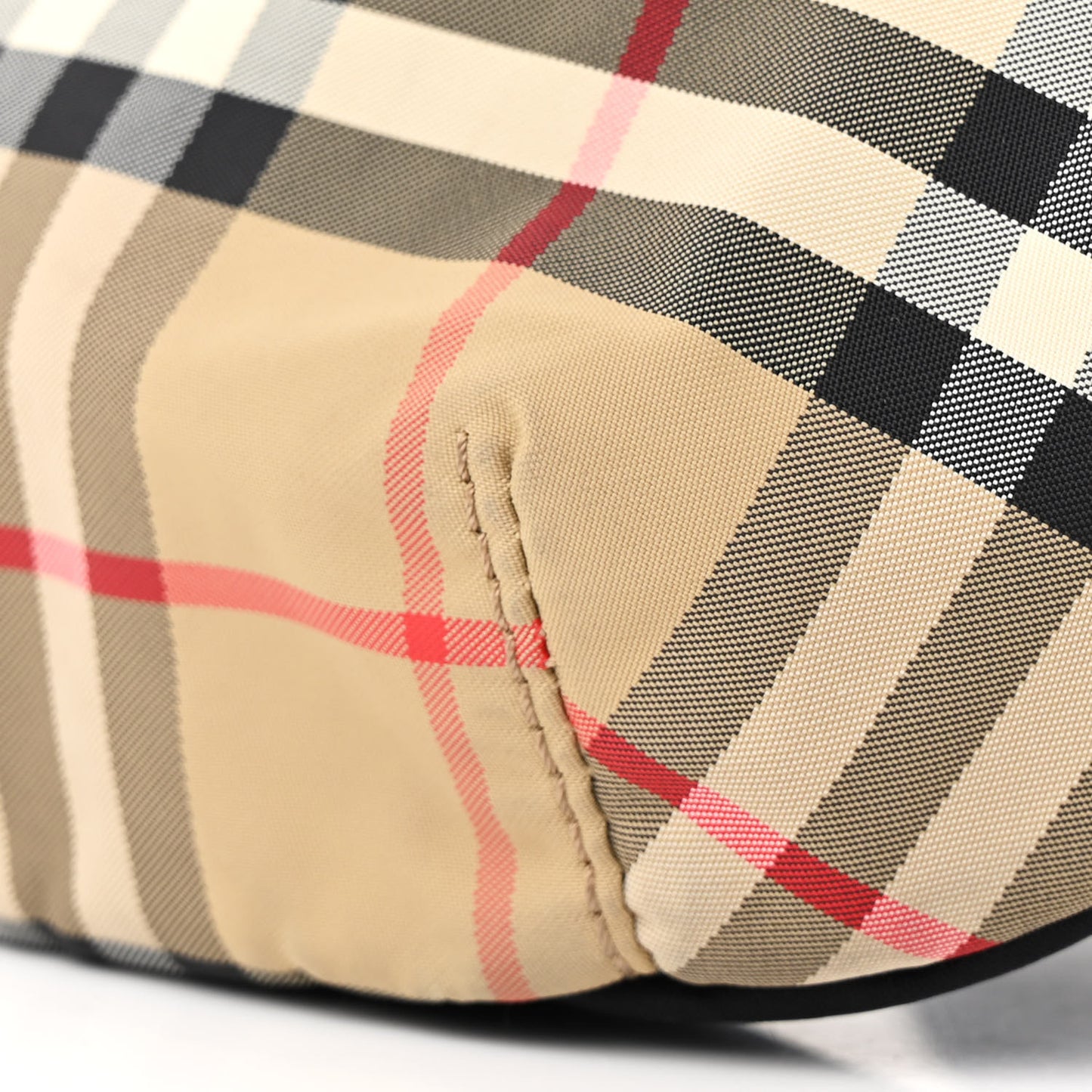 Nylon Vintage Check Sonny Bum Bag Archive Beige Black