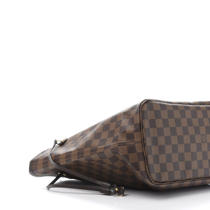 Louis Vuitton Damier Ebene Neo Neverfull MM Rose Ballerine 9 of 12