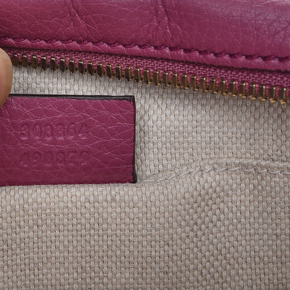 Gucci Pebbled Calfskin Small Soho Disco Bag Peonia Flower 7 of 7