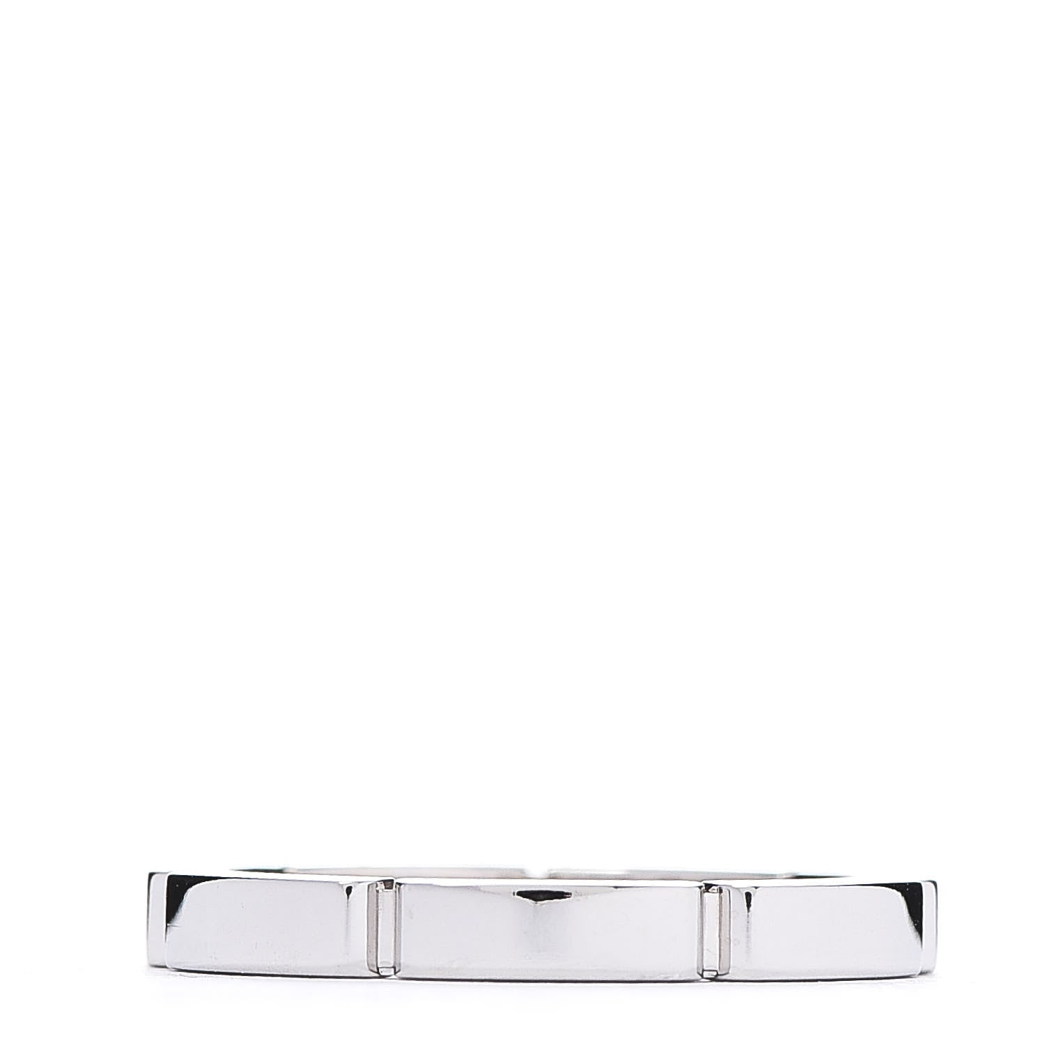 Cartier 18K White Gold Diamond Maillon Panthere Wedding Band Ring 50 5.25 3 of 5