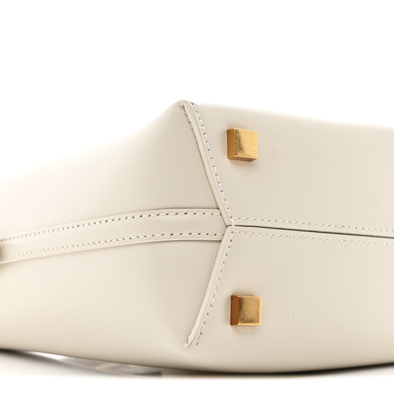 Saint Laurent Shiny Calfskin Le 37 Mini Bucket Bag Blanc Vintage 9 of 10