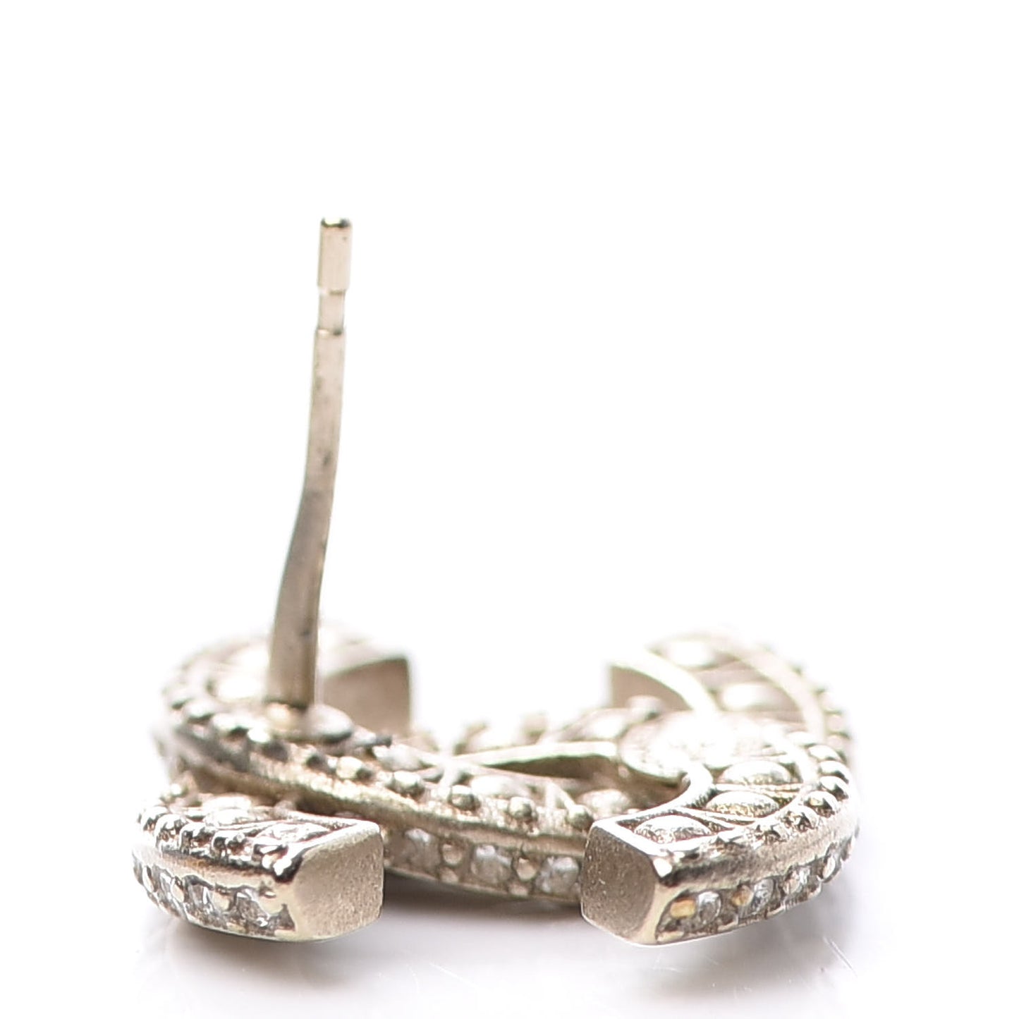 Crystal Timeless CC Earrings Light Gold