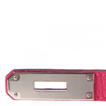 Hermes Taurillon Clemence Birkin 30 Rose Shocking 26 of 31