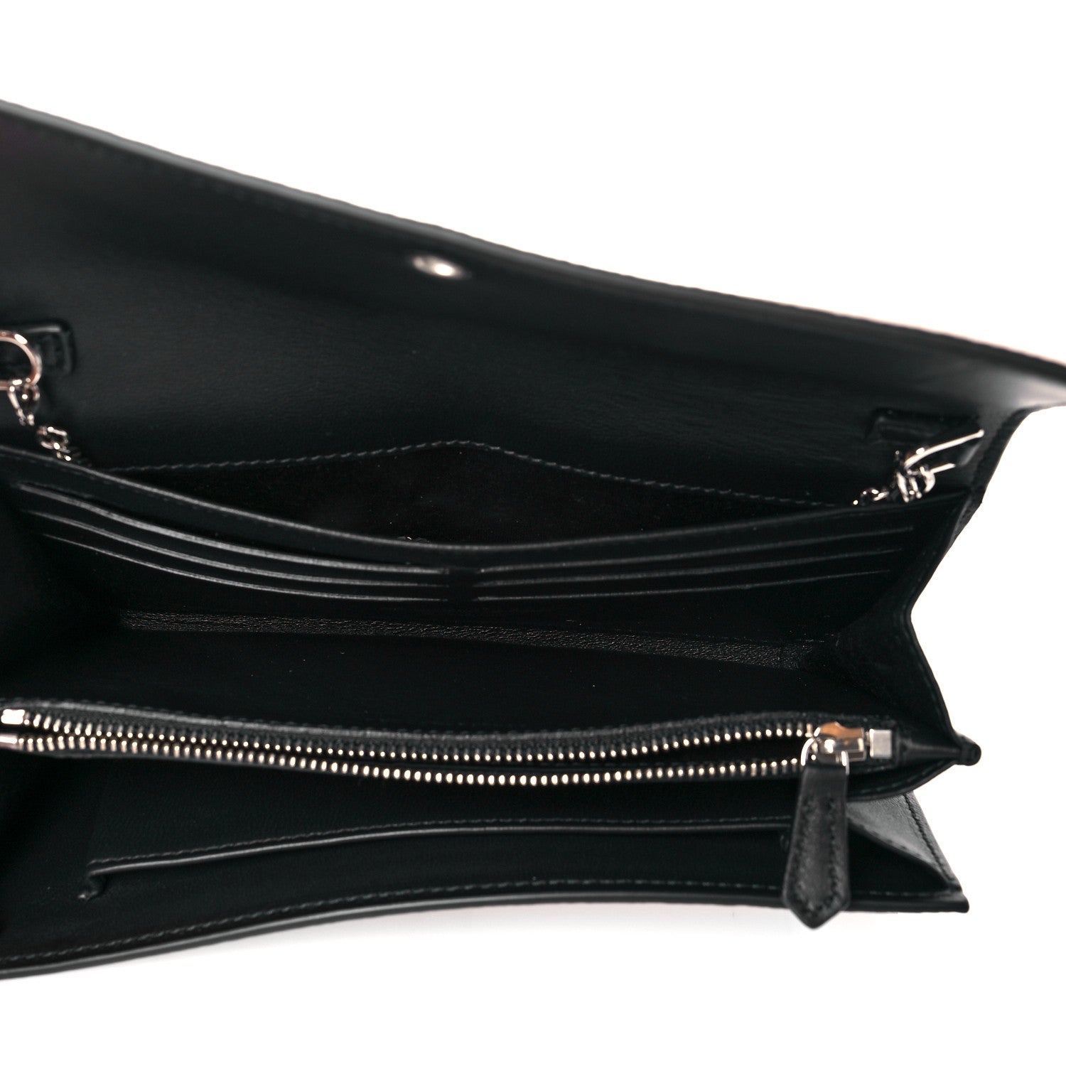 Alexander McQueen Pebbled Calfskin Skull Wallet on Chain Teint 5 of 9