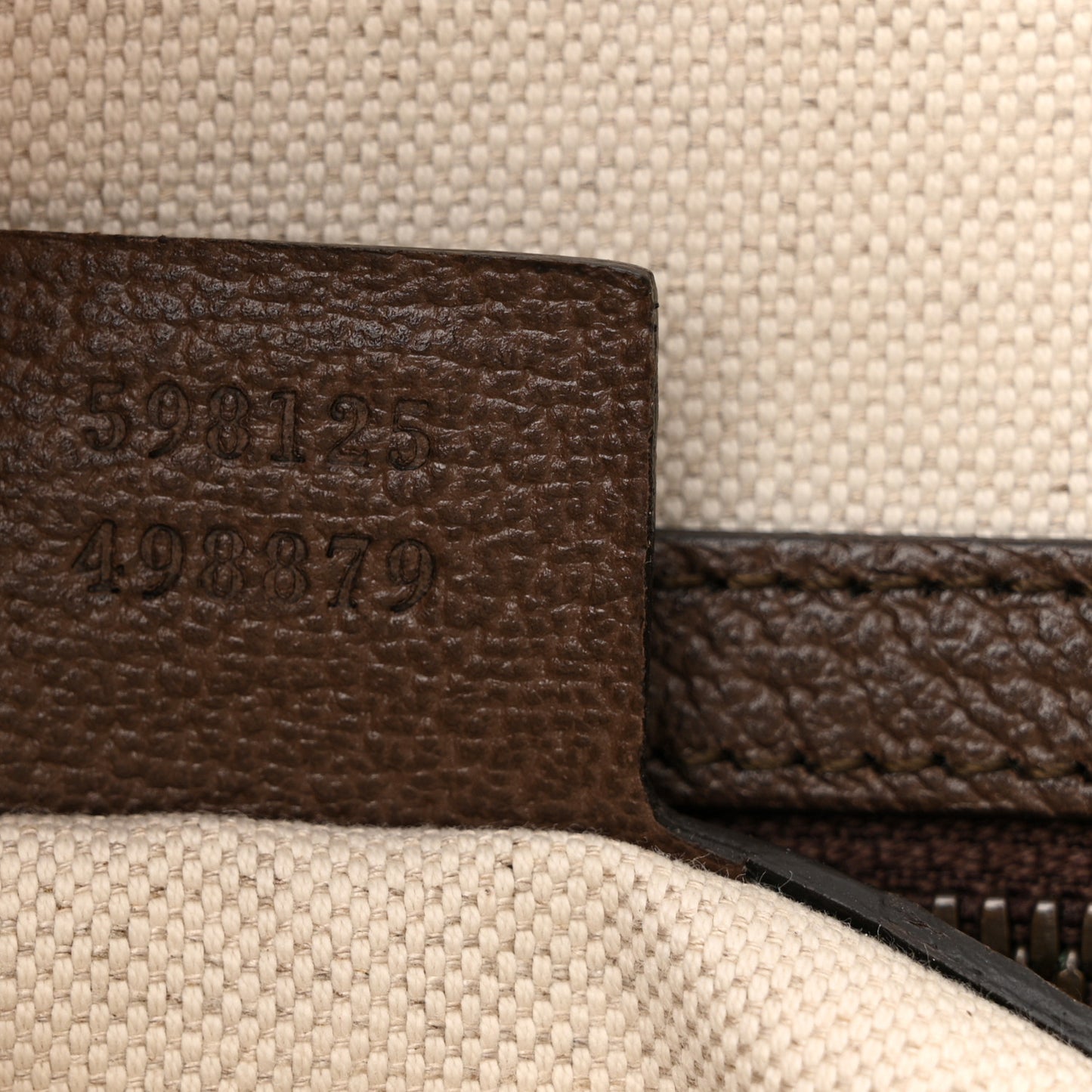 GG Supreme Monogram Web Small Ophidia Half Moon Hobo Brown