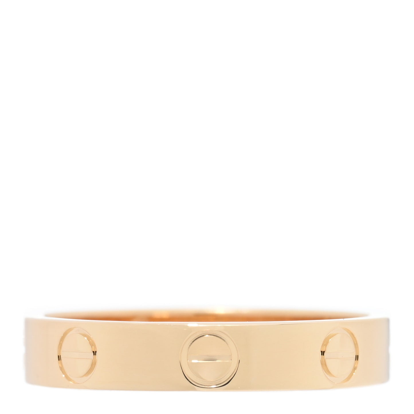 18K Yellow Gold 3.5mm LOVE Wedding Band Ring 54 6.75