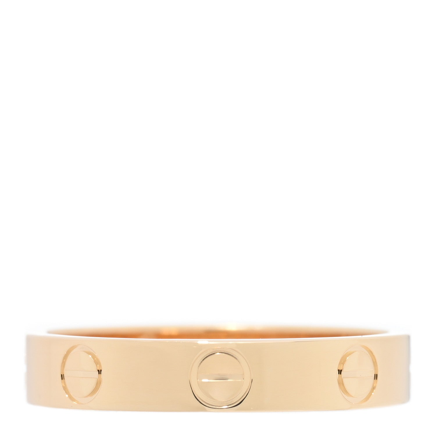 Cartier 18K Yellow Gold 3.5mm LOVE Wedding Band Ring 54 6.75 1 of 4