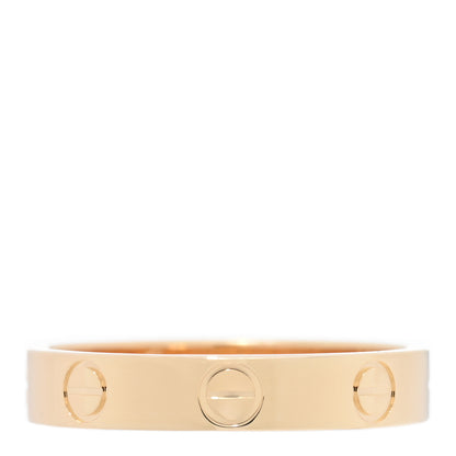 Cartier 18K Yellow Gold 3.5mm LOVE Wedding Band Ring 54 6.75 1 of 4