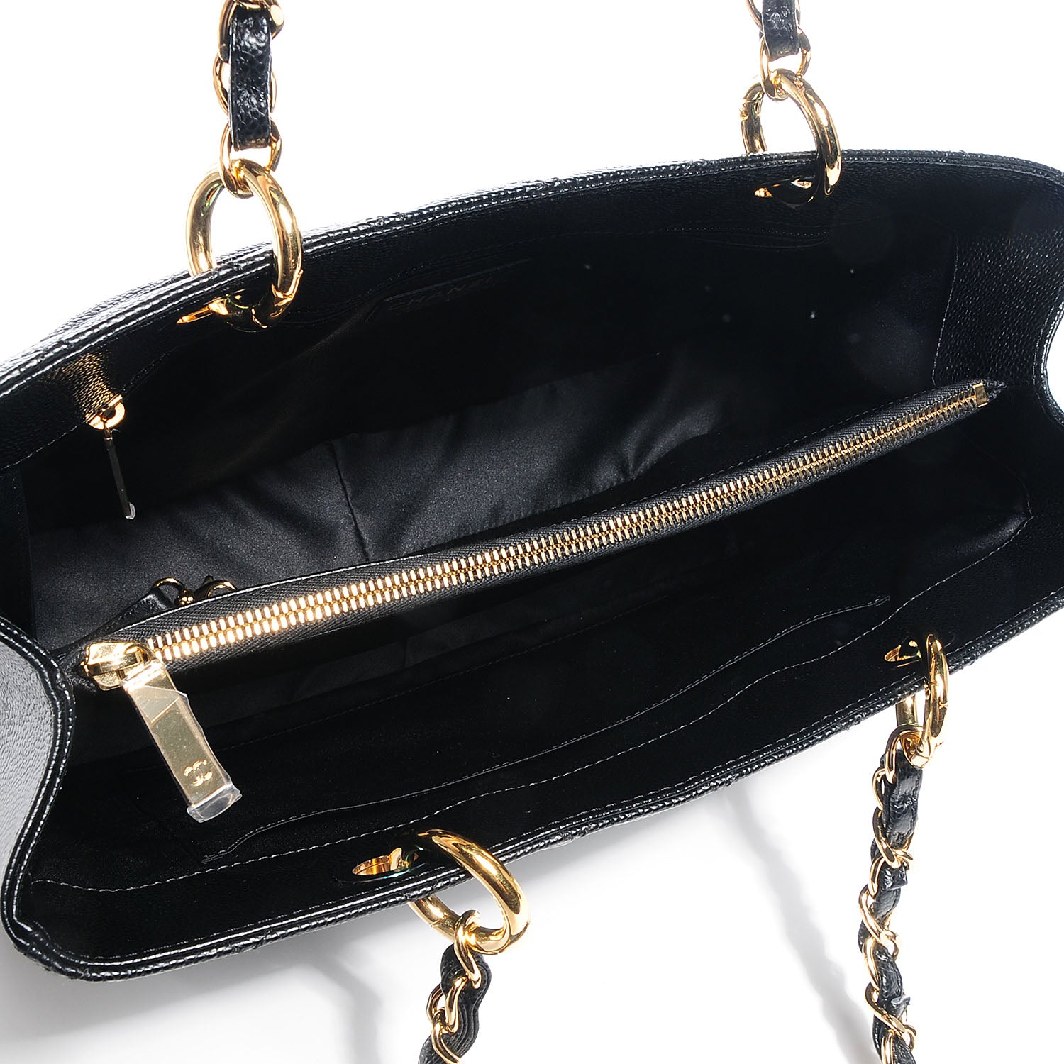 Chanel Caviar Grand Shopping Tote GST Black 5 of 7