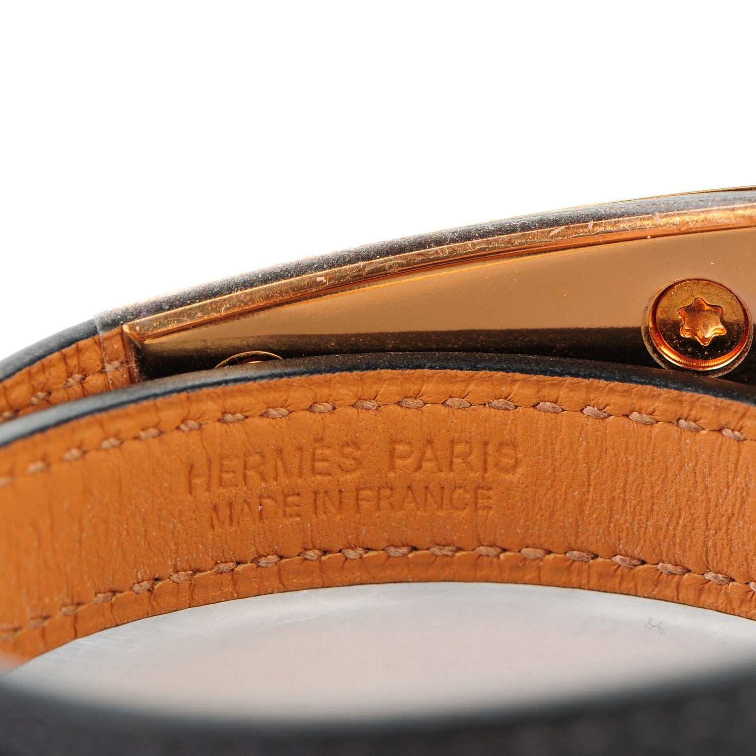 Hermes Epsom Rivale Double Tour Bracelet M Black 4 of 6