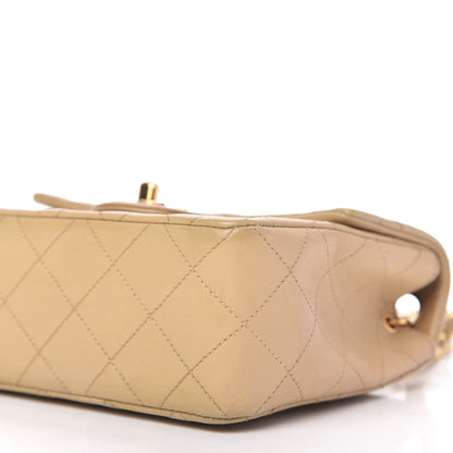 Chanel Lambskin Quilted Mini Square Flap Beige 7 of 11