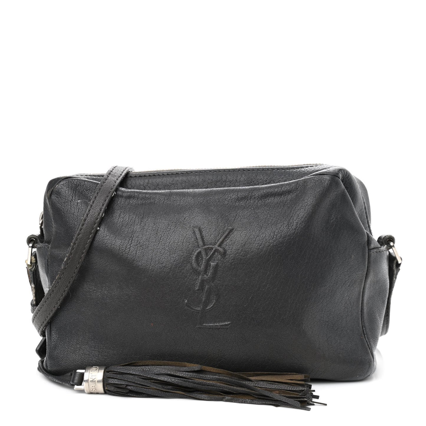 Lambskin Monogram Small Lou Camera Bag Asphalt