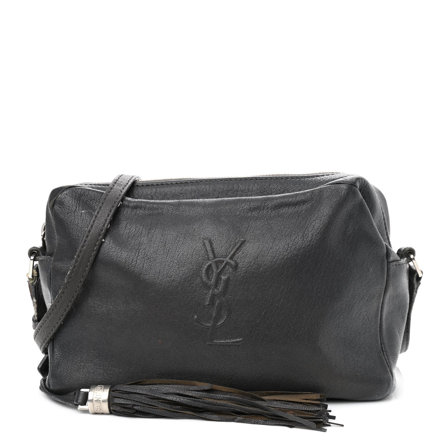 Saint Laurent Lambskin Monogram Small Lou Camera Bag Asphalt 1 of 18