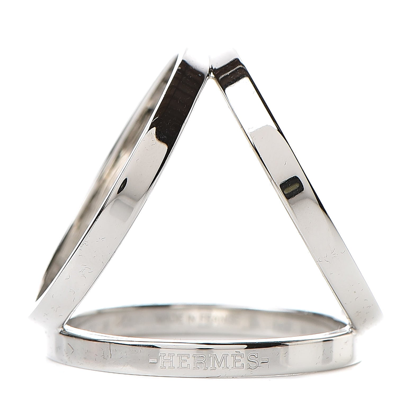 Hermes Palladium Trio Scarf Ring 1 of 6