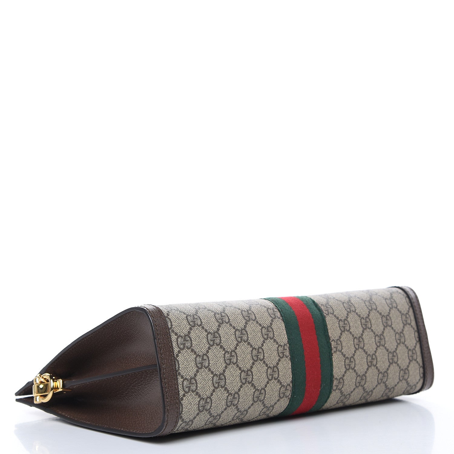 Gucci GG Supreme Monogram Web Medium Ophidia Chain Shoulder Bag Brown 4 of 9