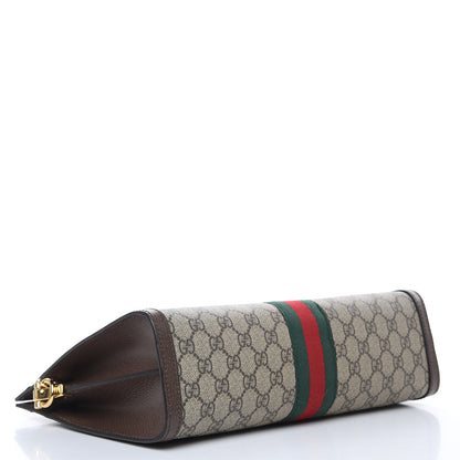 Gucci GG Supreme Monogram Web Medium Ophidia Chain Shoulder Bag Brown 4 of 9
