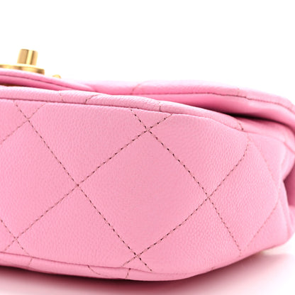 Chanel Caviar Quilted Mini Sweetheart Flap Lilac 10 of 11