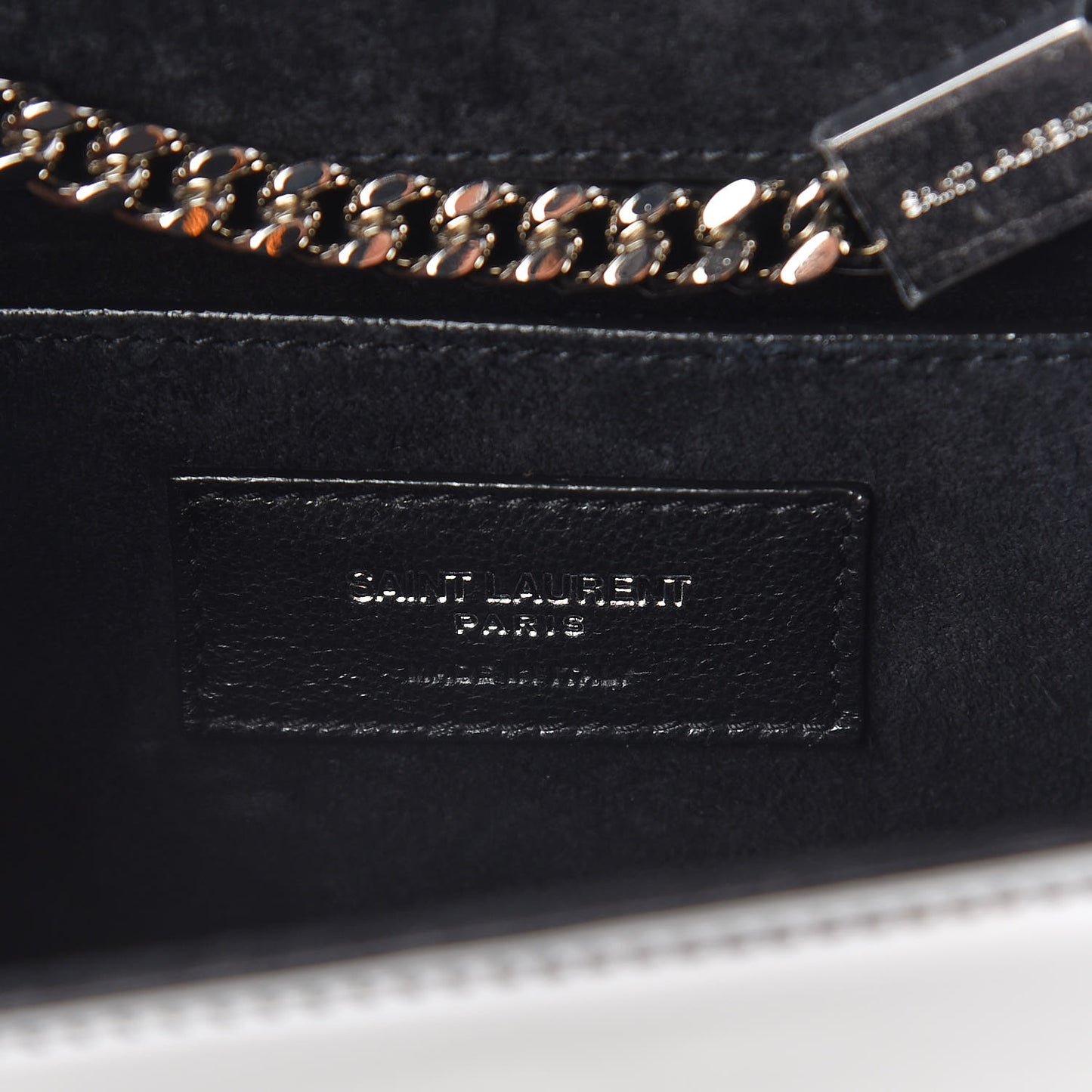 Vinyl Mirror Small Classic Monogram Kate Satchel Argento