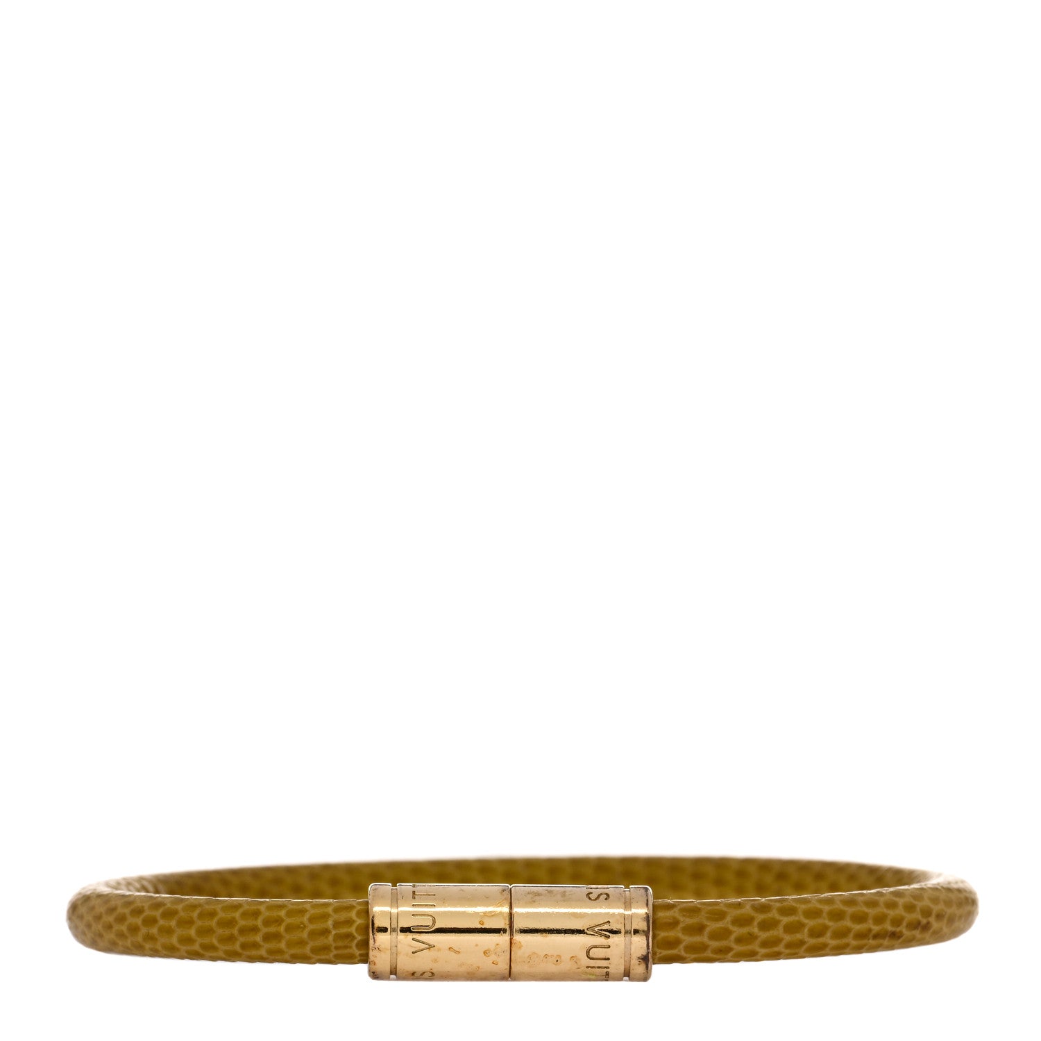 Louis Vuitton Lizard Keep It Bracelet 19 Yellow 1 of 4