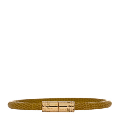 Louis Vuitton Lizard Keep It Bracelet 19 Yellow 1 of 4