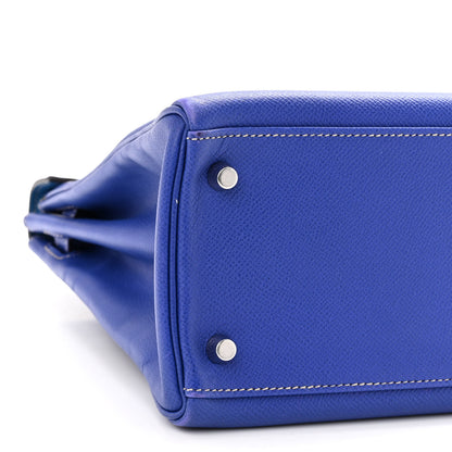 Hermes Epsom Candy Kelly Retourne 32 Bleu Electrique Mykonos 9 of 12