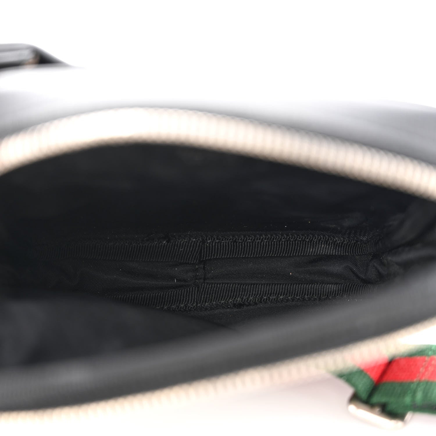 Gucci GG Supreme Monogram Web Belt Bag Black 5 of 14