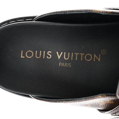 Louis Vuitton Patent Monogram Womens Cosy Flat Comfort Clog Mules 37 Brown 7 of 9