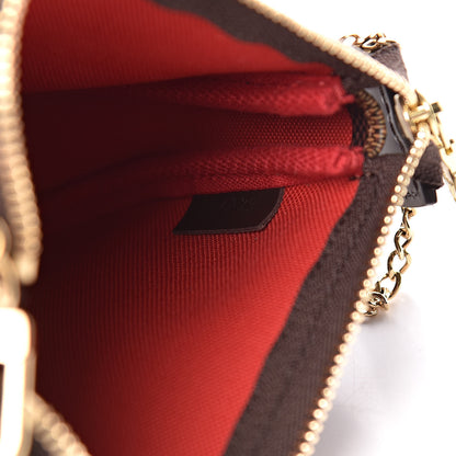 Louis Vuitton Damier Ebene Mini Pochette Accessories 6 of 9