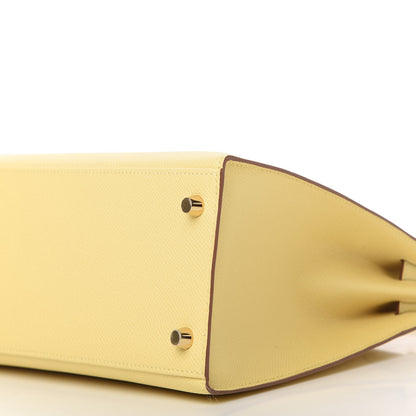 Hermes Epsom Kelly Sellier 28 Jaune Poussin 7 of 11