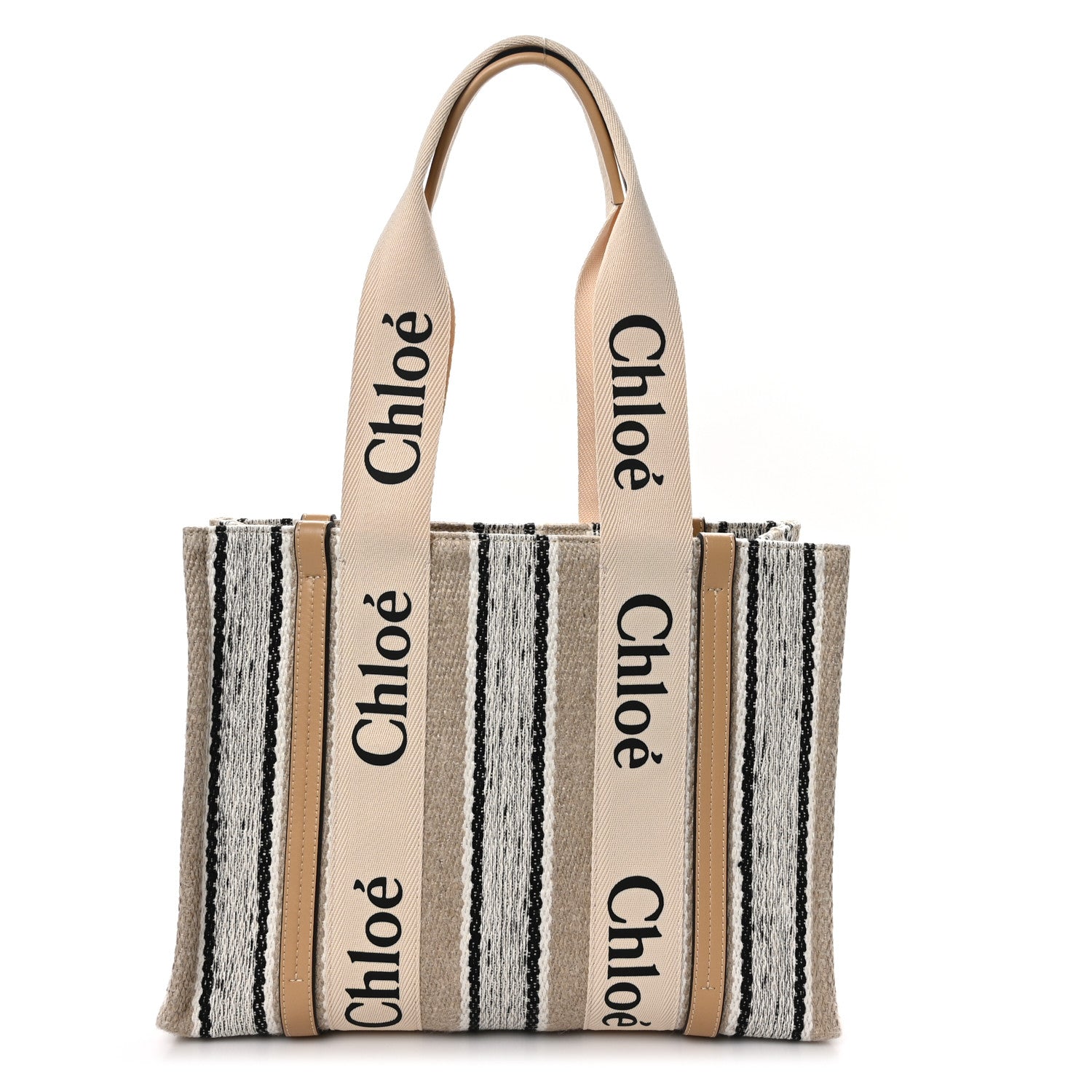 Chloe Knit Medium Woody Ribbon Tote Multicolor 1 of 8