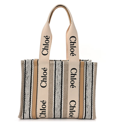 Chloe Knit Medium Woody Ribbon Tote Multicolor 1 of 8