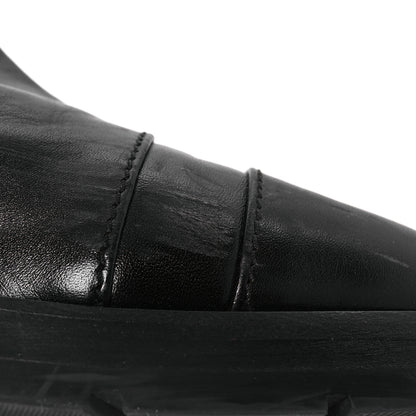 Chanel Calfskin Knit CC Short Boots 40 Black 11 of 13