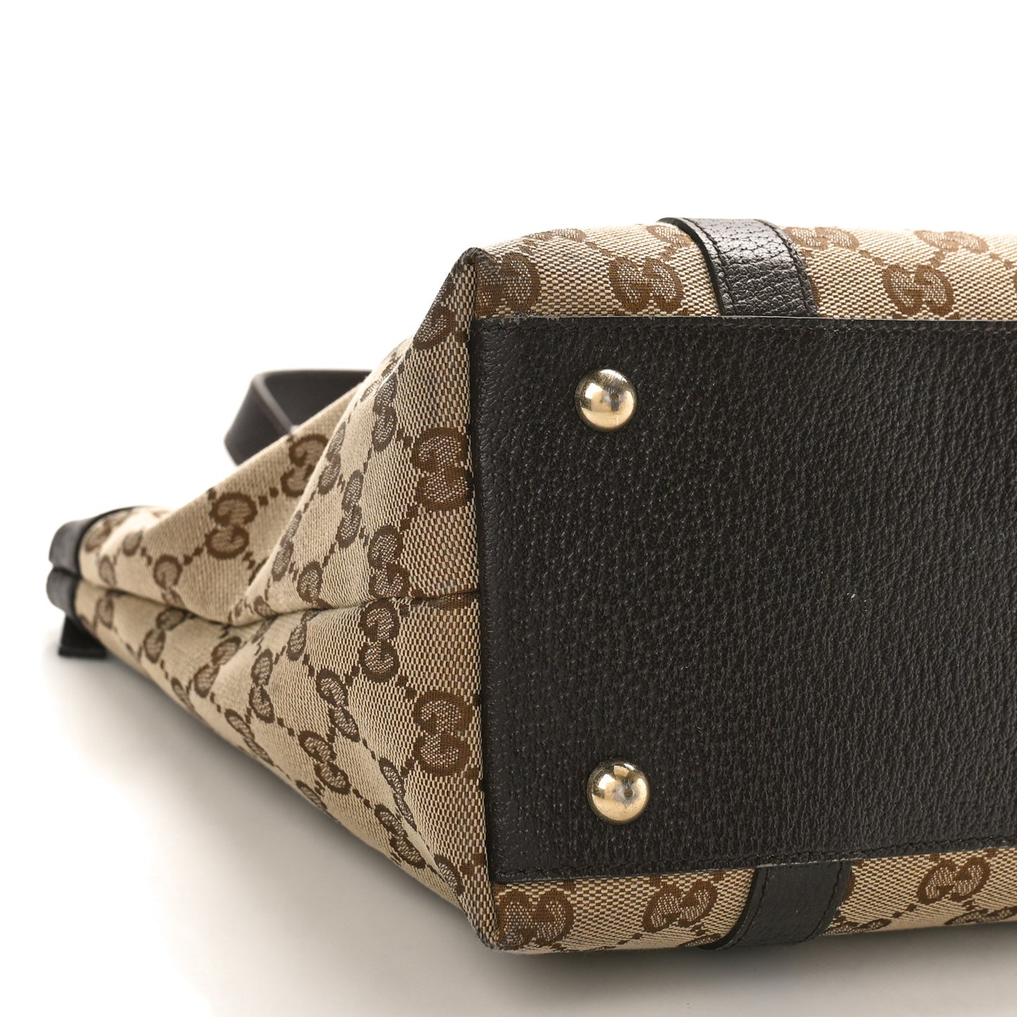 Monogram Medium Abbey Tote Dark Brown