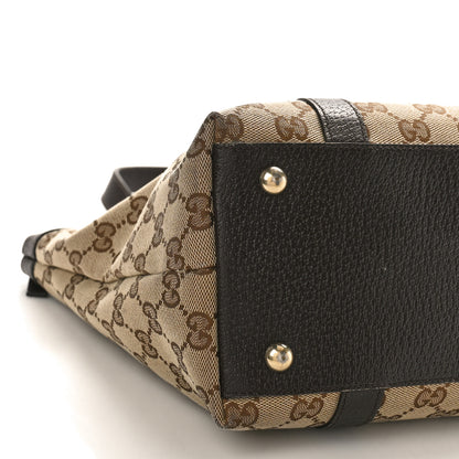 Gucci Monogram Medium Abbey Tote Dark Brown 8 of 13