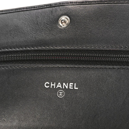 Chanel Calfskin Quilted Cambon Wallet on Chain WOC Black 6 of 10
