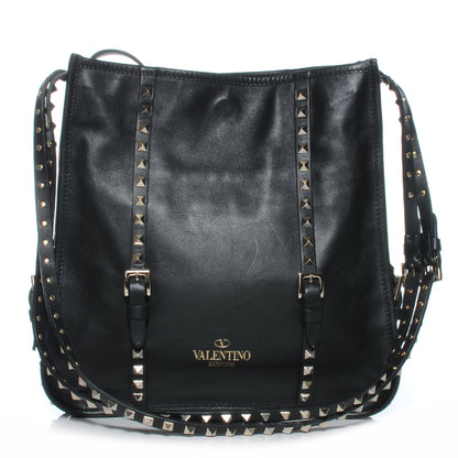 Valentino Garavani Vitello Rockstud Shopper Tote Black 1 of 7