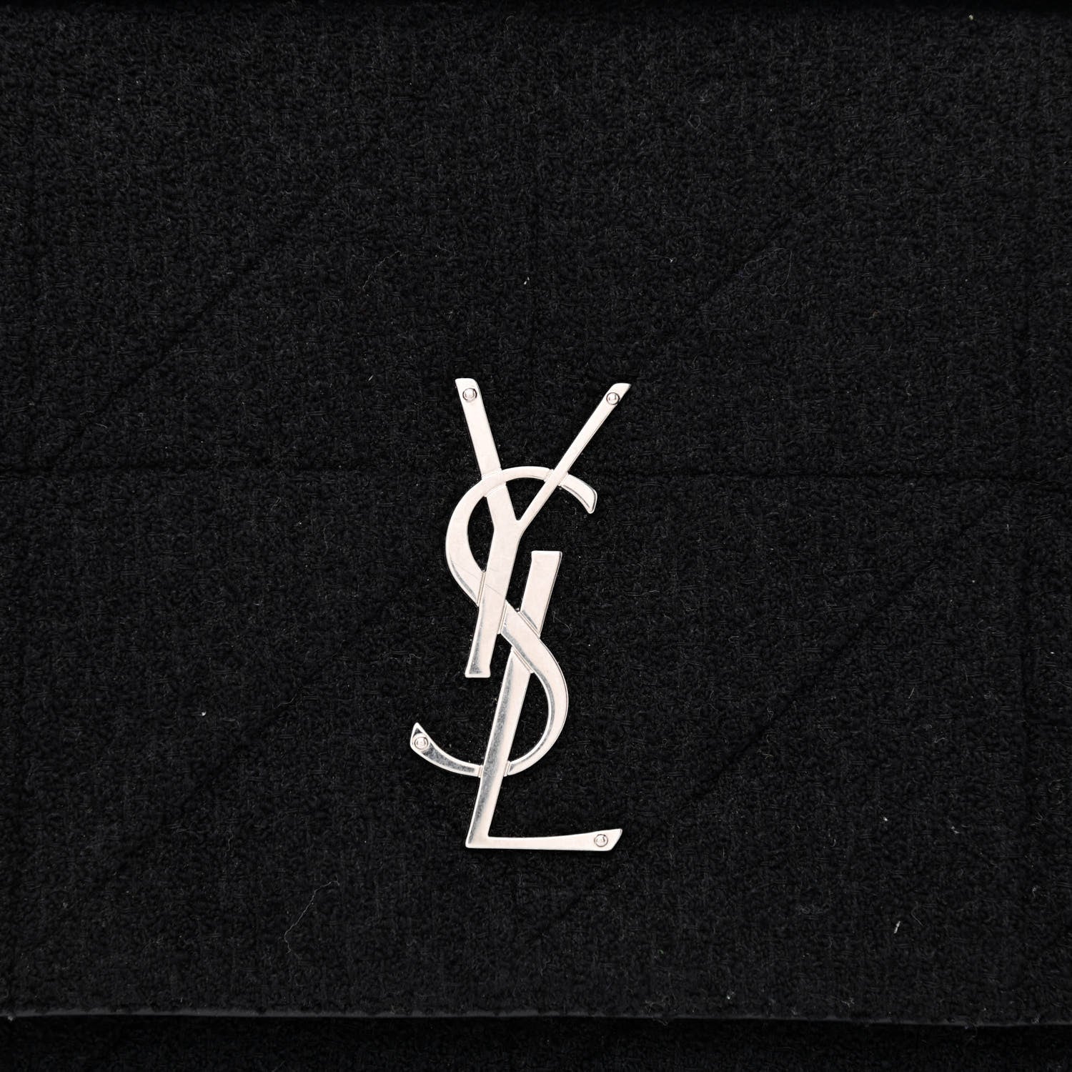 Saint Laurent Wool Monogram Medium Jamie Black 8 of 10