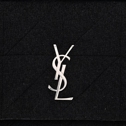 Saint Laurent Wool Monogram Medium Jamie Black 8 of 10