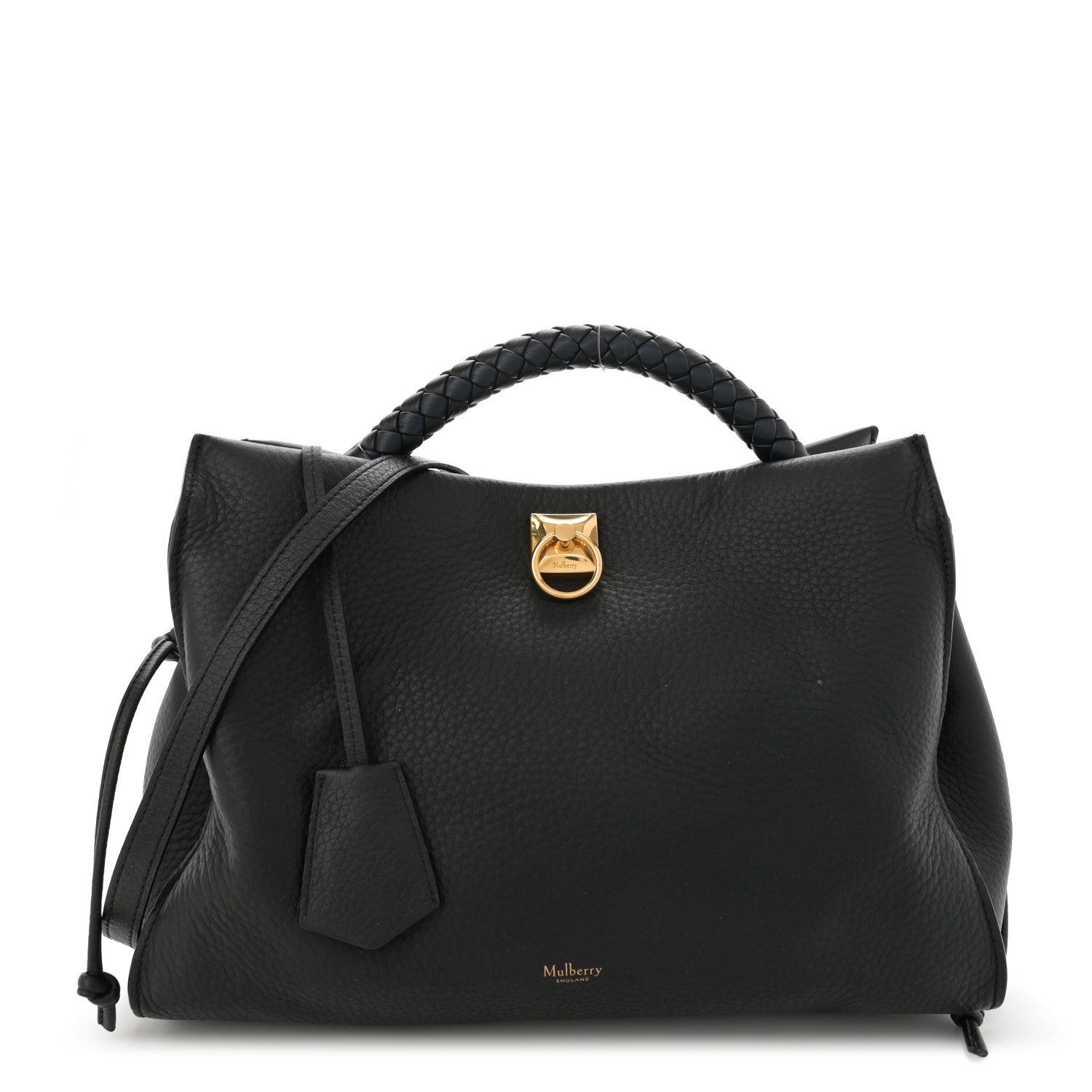 Mulberry Heavy Grain Iris Tote Black 1 of 16