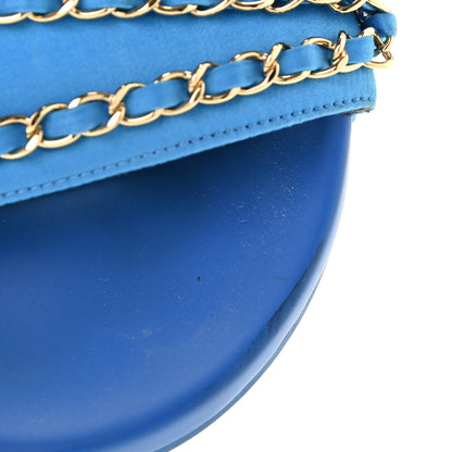 Chanel Canvas Chain Flat Sandals 40 Bright Blue 13 of 16